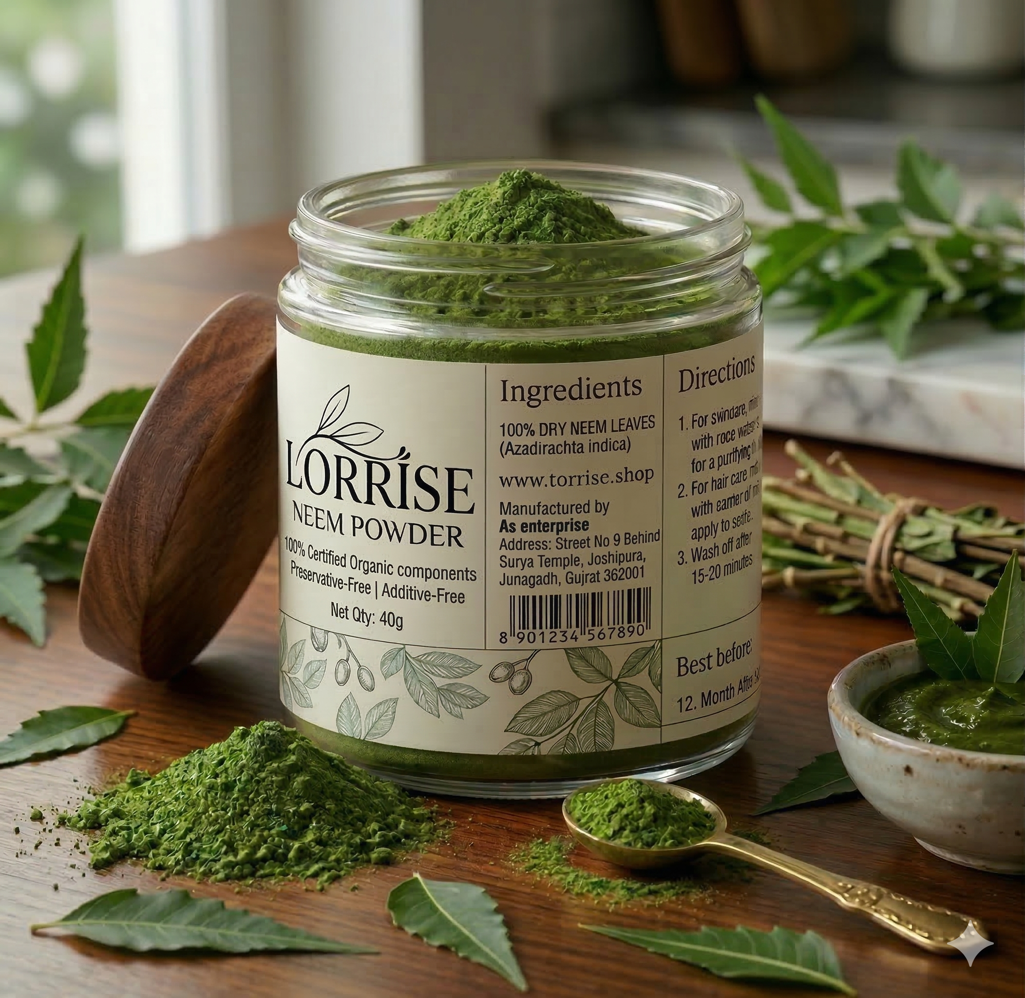 Combo 2 (Fuler's Earth , Orange Pill , Neem Powder , Dead See Mud Powder)