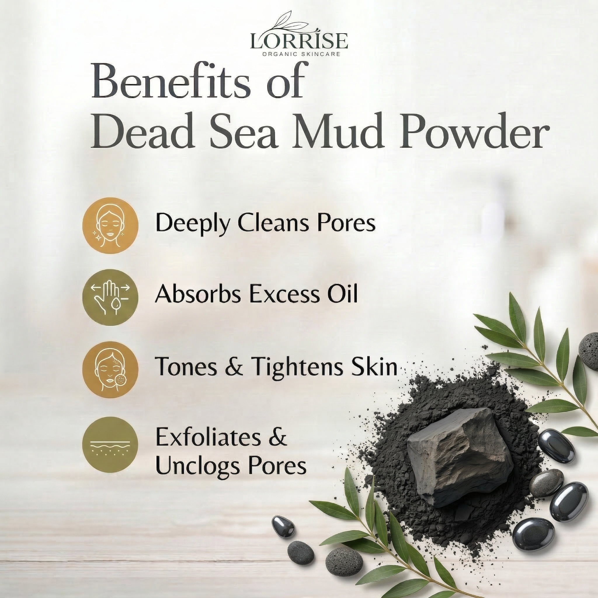 Organic Dead See Mud Powder