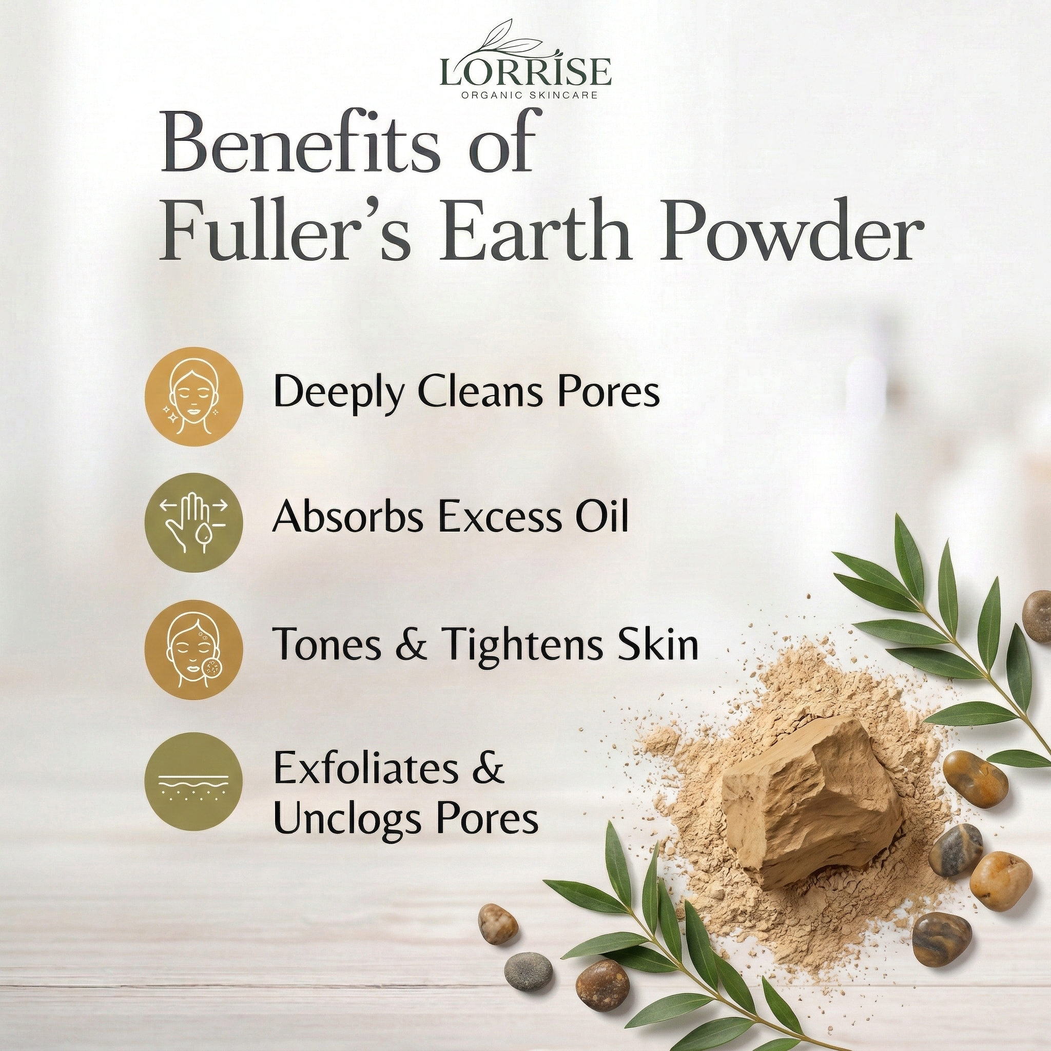 LORRISE FULLER'S EARTH POWDER 100 GM